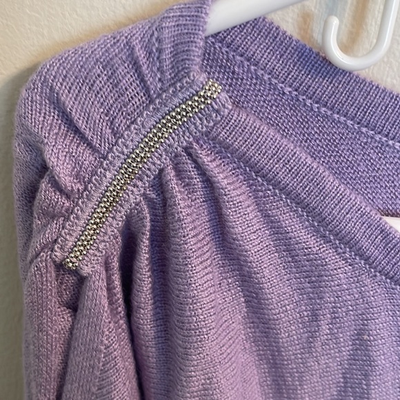 NWT Chicos Touch of Cashmere Cold Shoulder Sweater - Picture 4 of 8